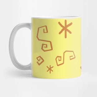 Yellow Teacup Pattern Mug